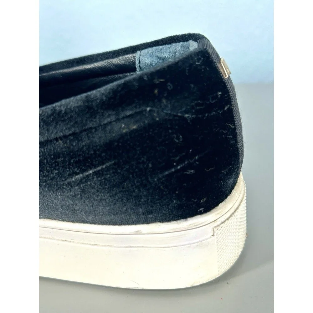 Birdies Womens The Swift Black Velvet Dressy Sneakers Size 6.5 Slip On Flats - Picture 8 of 14